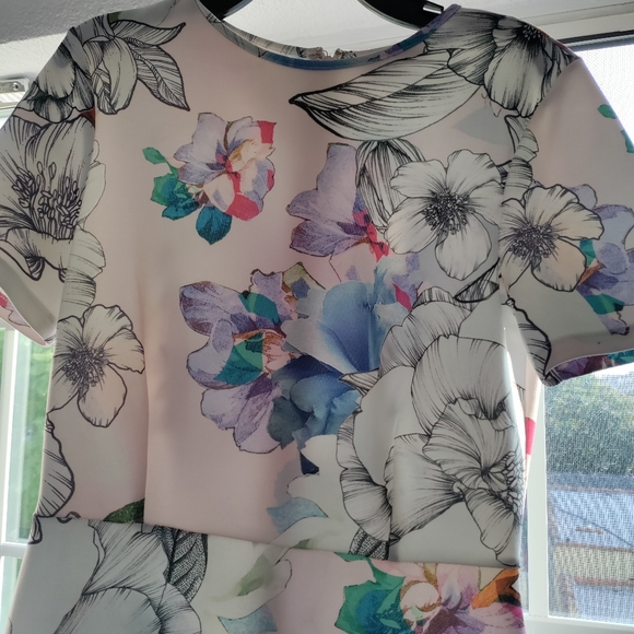 ASOS Floral Print Short Sleeve Dress size 10 - Picture 5 of 14